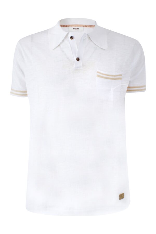 MAGLIA UOMO TIPO POLO CON TASCA APPLICATA, M/C