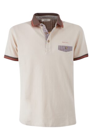 T-SHIRT UOMO TIPO POLO CON TASCHINO, M/C