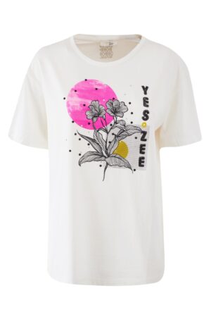 T-SHIRT DONNA GIROCOLLO, M/C