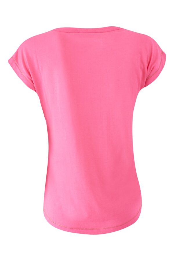 T-SHIRT DONNA MORBIDA GIROCOLLO, M/C - immagine 2