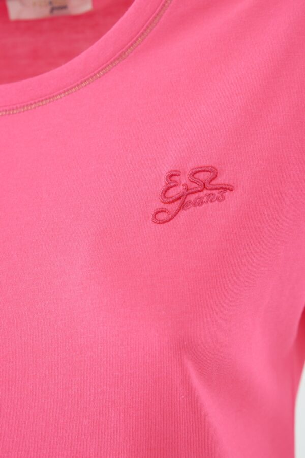 T-SHIRT DONNA MORBIDA GIROCOLLO, M/C - immagine 3