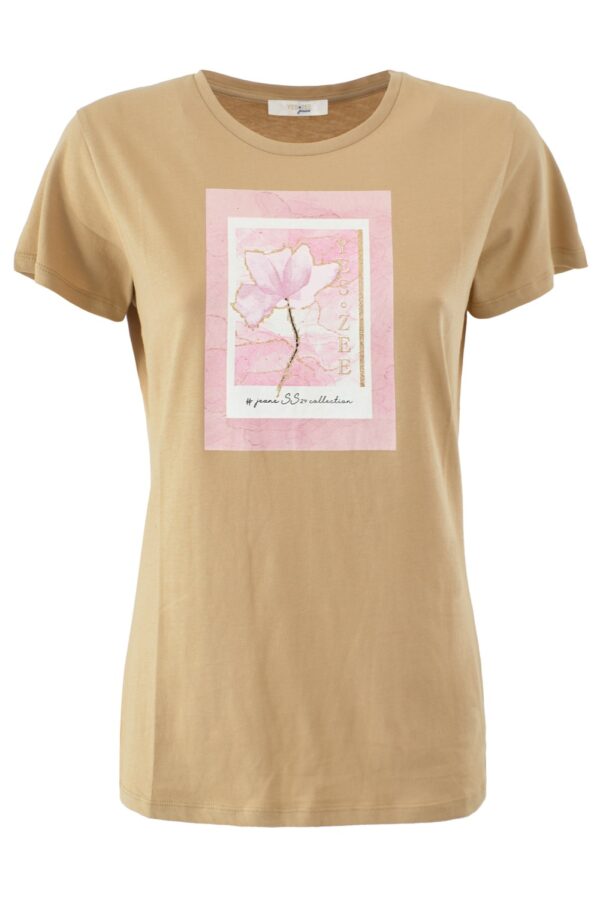 T-SHIRT DONNA GIROCOLLO, M/C