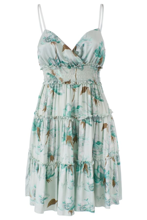 ABITO DONNA CON SPALLINE, BUSTO ARRICCIATO