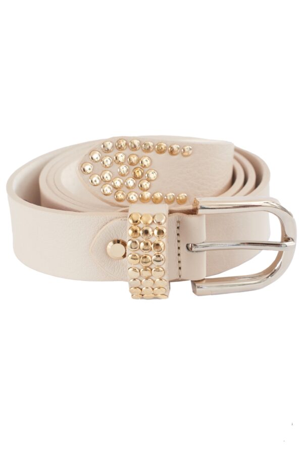 CINTURA DONNA IN PELLE CON BORCHIETTE