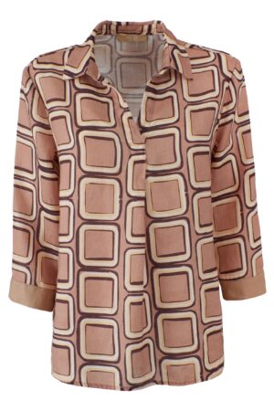 CAMICIA DONNA STAMPATA, MANICHE 3/4