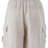 SHORTS DONNA TASCONATO CON RISVOLTO - immagine 2