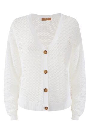 MAGLIA DONNA CARDIGAN IN RETE