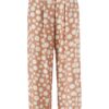 PANTALONE DONNA CON PIEGHE IN VISCOSA STAMPATA