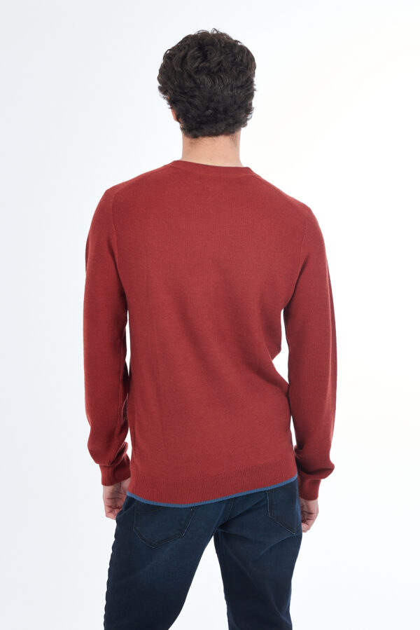 MAGLIA UOMO EFFETTO DOPPIO COLLO - immagine 2