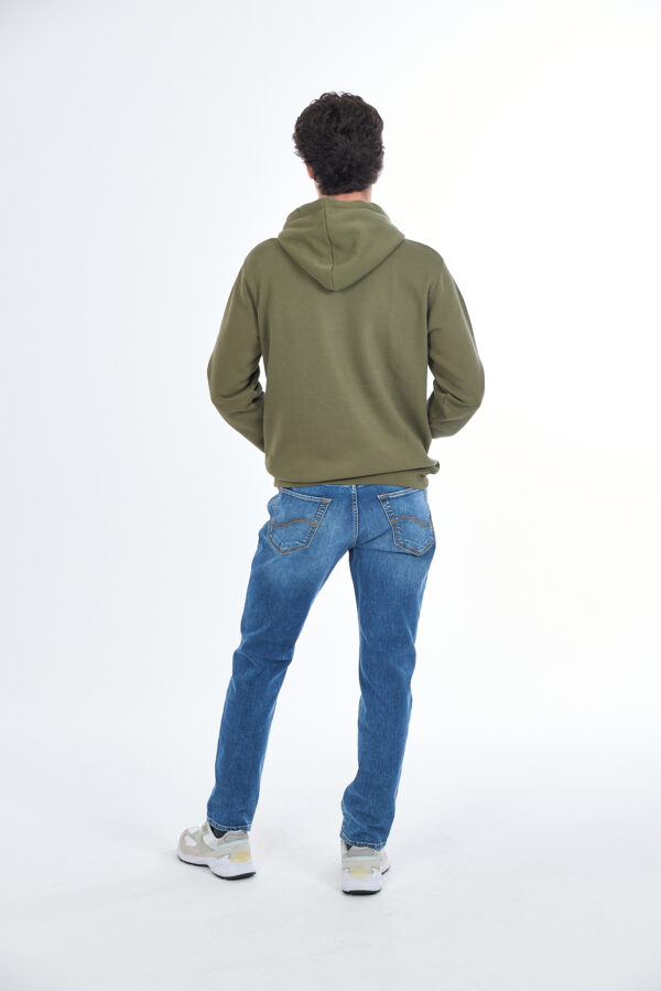 FELPA UOMO CHIUSA CON CAPPUCCIO - immagine 4