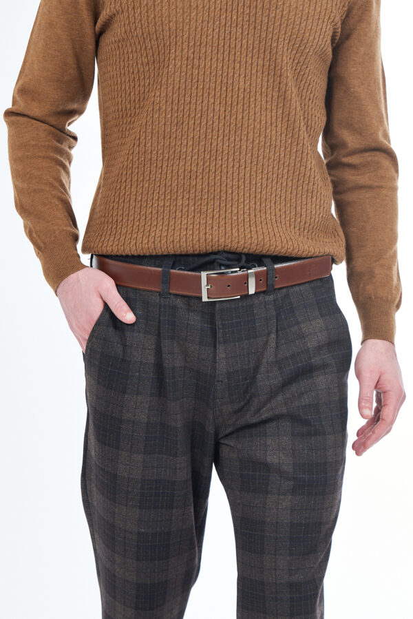 CINTURA UOMO REVERSIBILE IN PELLE
