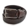CINTURA UOMO IN PELLE ELASTICA INTRECCIATA - immagine 2