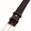 CINTURA UOMO IN PELLE ELASTICA INTRECCIATA - immagine 3