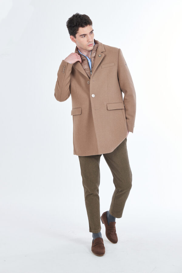 CAPPOTTO UOMO CON FINTO GILET - immagine 3