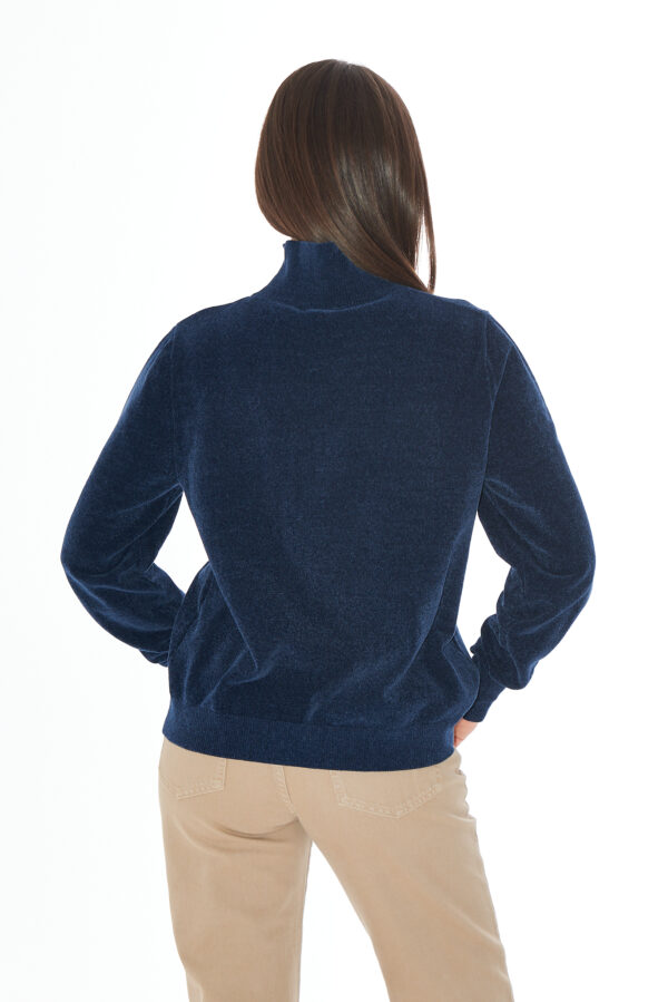 MAGLIA DONNA LUPETTO CON RICAMO LOGO - immagine 2