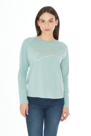 T-SHIRT DONNA GIROCOLLO, RAGLAN