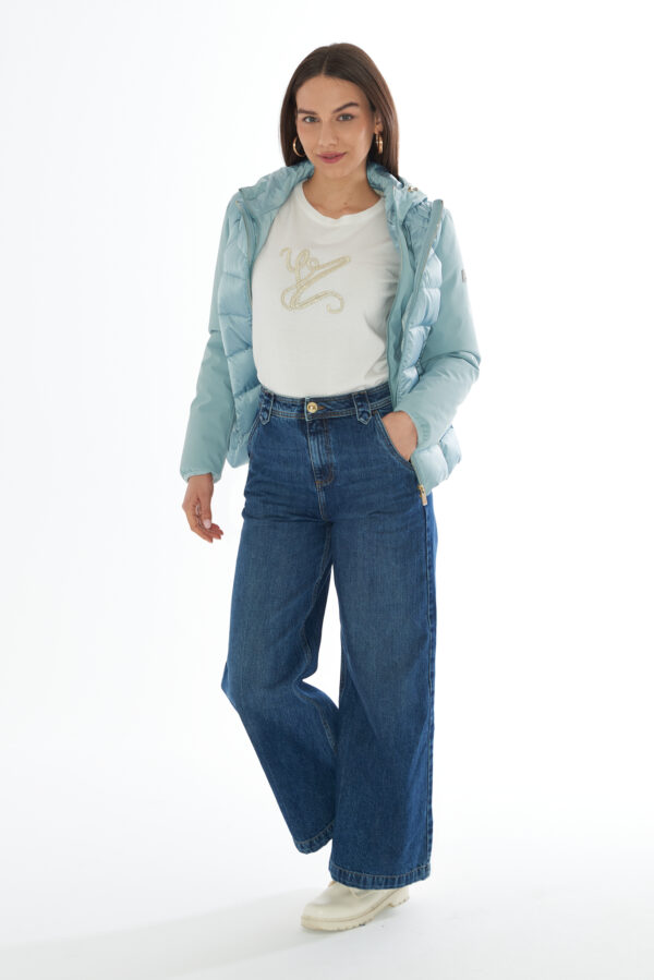 JEANS DONNA WORKER, PALAZZO, WIDE LEG - immagine 3