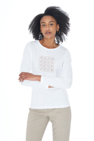 T-SHIRT DONNA GIROCOLLO, M/L