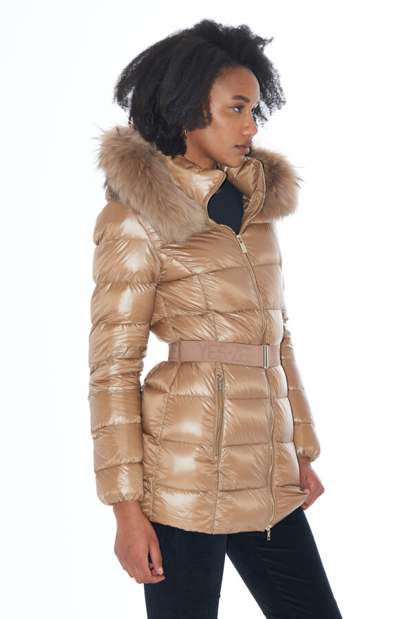 CAPPOTTO DONNA TRAPUNTATO CON CAPPUCCIO