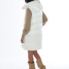 GILET DONNA LUNGO, TRAPUNTATO CON CAPPUCCIO - immagine 3