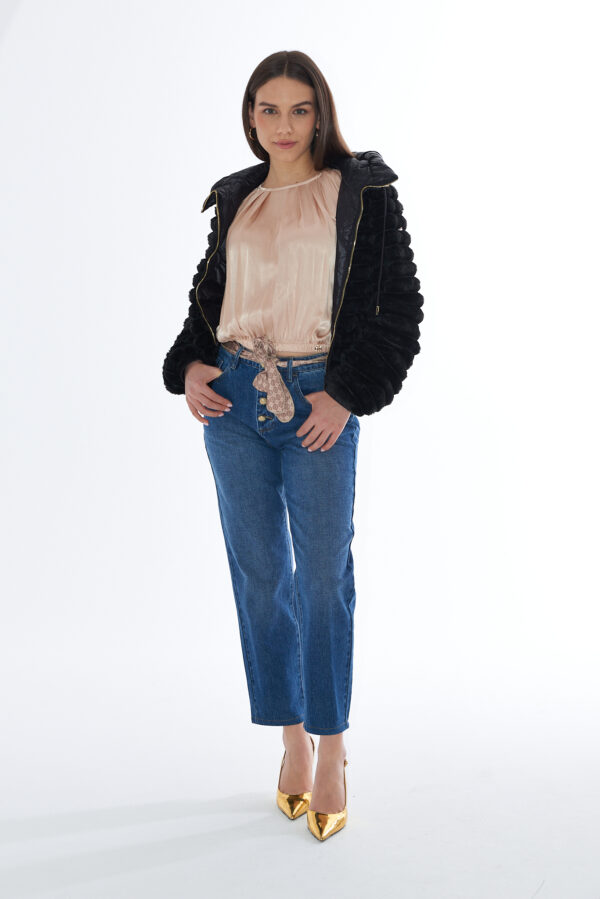 CASACCA DONNA CON SCOLLO ARRICCIATO - immagine 3