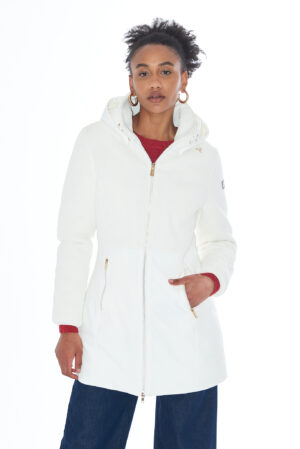 CAPPOTTO DONNA CON INSERTI IN SOFTSHELL