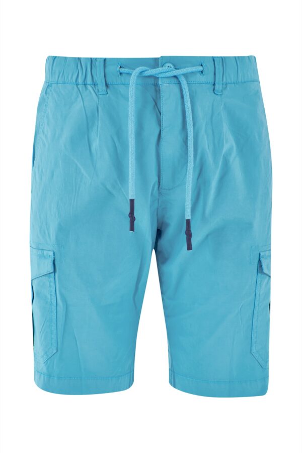 BERMUDA UOMO CARGO CON COULISSE E ELASTICO - immagine 5