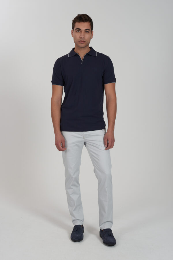 T-SHIRT UOMO TIPO POLO, SENZA BOTTONI - immagine 3
