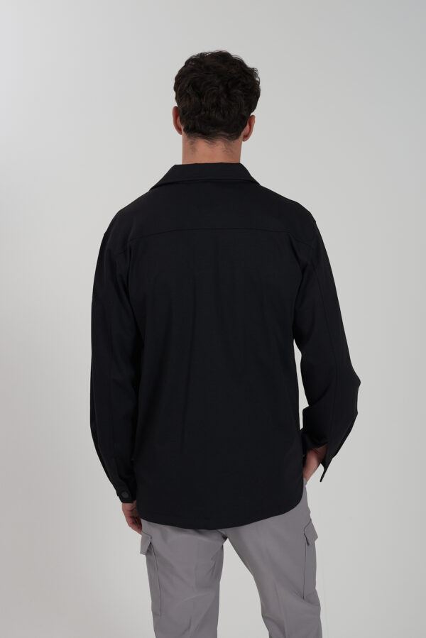 CAMICIA UOMO, TASCHE APPLICATE, IN PUNTO MILANO - immagine 2