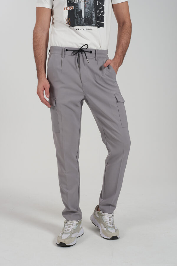 PANTALONE UOMO TASCONATO, COULISSE ED ELASTICO