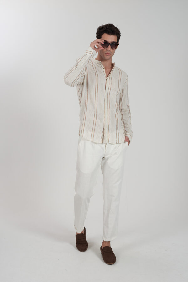 CAMICIA UOMO COREANA, BOTTONI NASCOSTI, M/L - immagine 3
