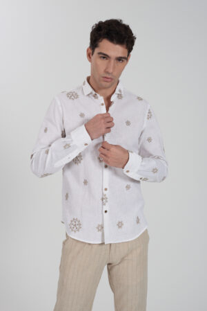 CAMICIA UOMO COLLO ALLA FRANCESE M/L