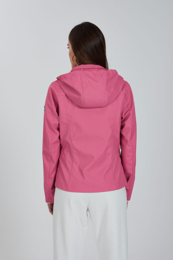 GIUBBINO DONNA IN SOFTSHELL CON CAPPUCCIO - immagine 2