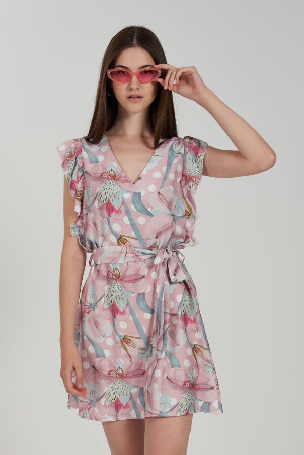 ABITO DONNA SMANICATO CON ROUGE