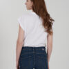 T-SHIRT DONNA MANICA PIPISTRELLO CON RISVOLTO - immagine 2
