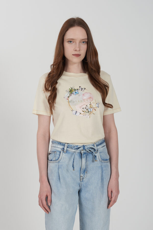 T-SHIRT DONNA A GIROCOLLO