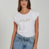 T-SHIRT DONNA A GIROCOLLO CON MANICA PIPISTRELLO