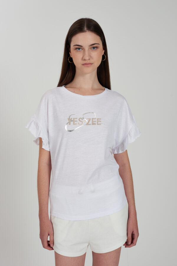 T-SHIRT DONNA MANICA PIPISTRELLO CON ROUGE