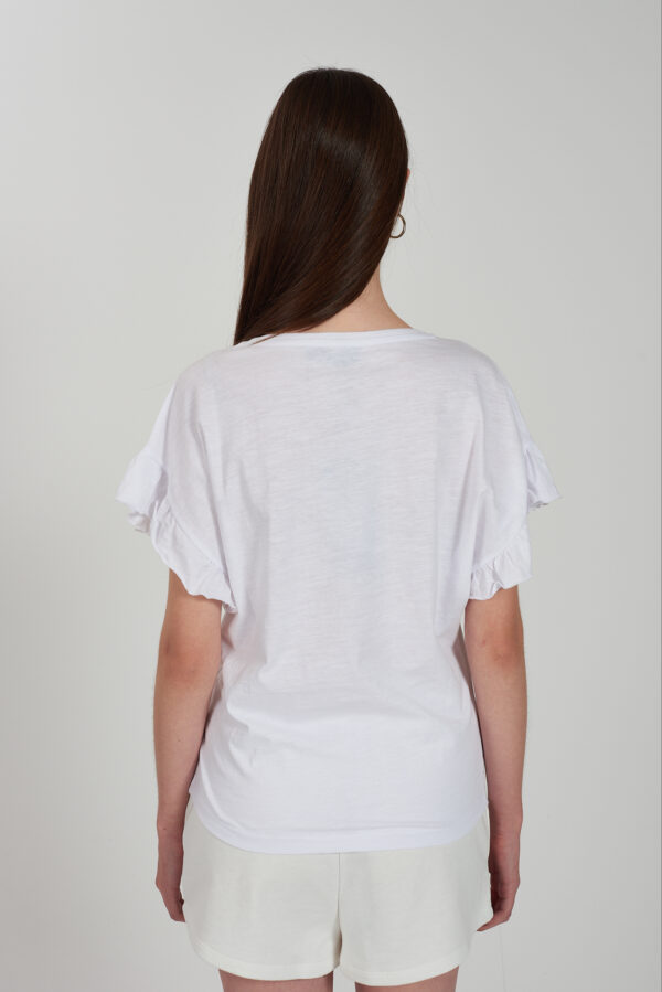 T-SHIRT DONNA MANICA PIPISTRELLO CON ROUGE - immagine 2