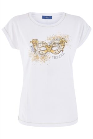 T-SHIRT DONNA GIROCOLLO, M/C