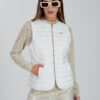 GIUBBINO DONNA SMANICATO SUPERLIGHT CON APPLICAZIONI SULLO SCOLLO