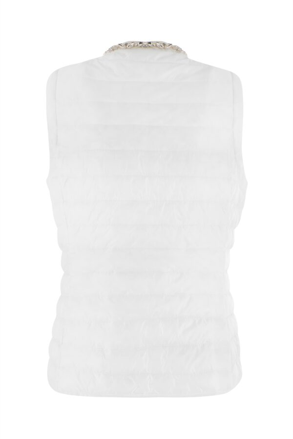 GIUBBINO DONNA SMANICATO SUPERLIGHT CON APPLICAZIONI SULLO SCOLLO - immagine 6