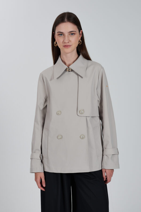 TRENCH DONNA CORTO DOPPIOPETTO