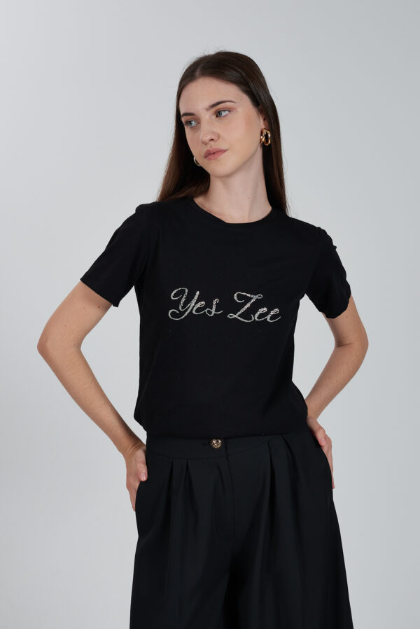T-SHIRT DONNA CORTA, GIROCOLLO, M/C