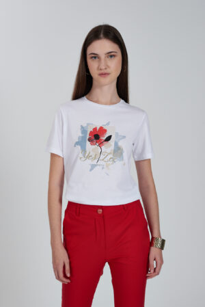 T-SHIRT DONNA, GIROCOLLO, M/C