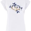 T-SHIRT DONNA MANICA KIMONO CON RISVOLTINO - immagine 4