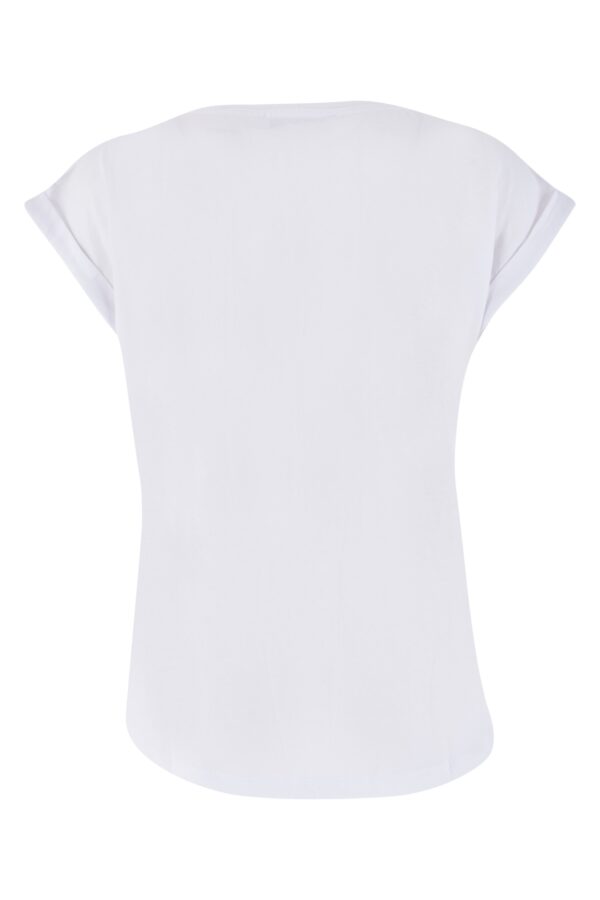 T-SHIRT DONNA MANICA KIMONO CON RISVOLTINO - immagine 5