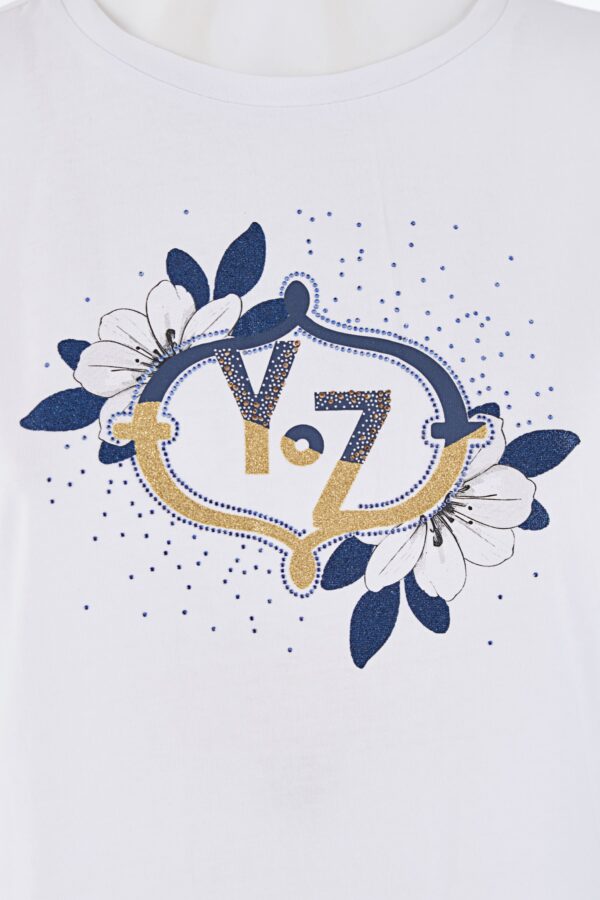 T-SHIRT DONNA MANICA KIMONO CON RISVOLTINO - immagine 6