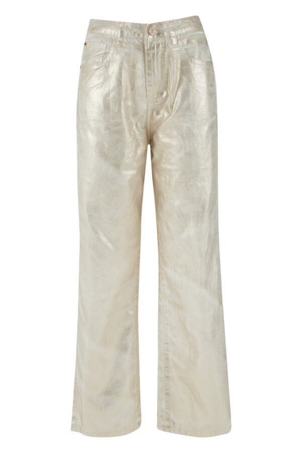 PANTALONE DONNA TIPO 5 TASCHE WIDE LEG - immagine 4