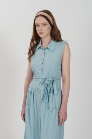 CAMICIA DONNA DA ANNODARE IN MISTO LINO